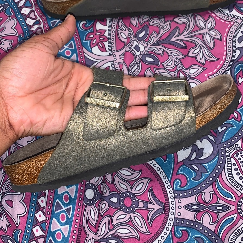 Birkenstock Army Green Metallic